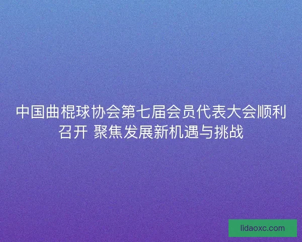 中国曲棍球协会第七届会员代表大会顺利召开 聚焦发展新机遇与挑战 中国曲棍球协会第七届会员代表大会顺利召开 聚焦发展新机遇与挑战